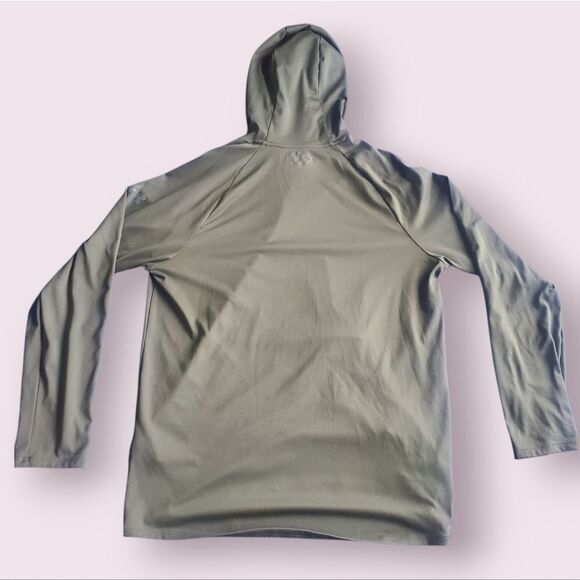 Under Armour Project Rock The Charged Cotton T Shirt Hoodie Olive Men’s Large - Picture 2 of 4